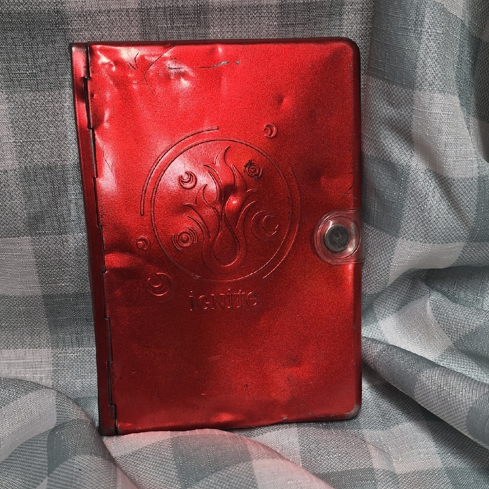 New Living Translation Bible In A Red Medal Case Ignite With A Magnetic Clasp